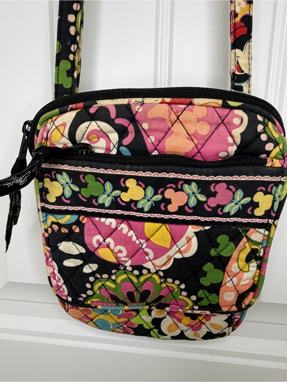 Disney Parks Vera Bradley Crossbody Purse/wallet Midnight Mickey Minnie Mouse